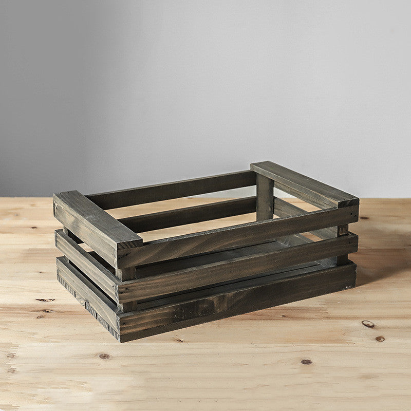 Buy farmhouse furniture Dasos | Mediterranean Farmhouse Wooden Basket - Modern Cottage Farmhouse Furniture