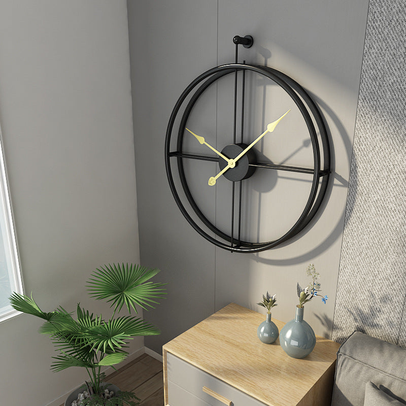 Buy farmhouse furniture Capri | Modern Mediterranean Luxury Iron Wall Clock - Modern Cottage Farmhouse Furniture