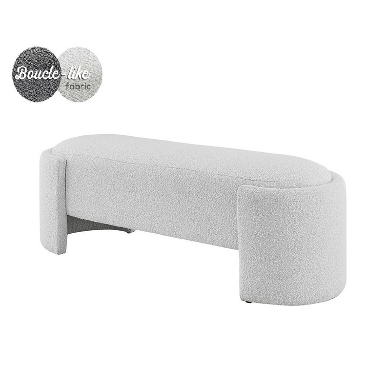 Buy farmhouse furniture Felicia Fabric Bench - Modern Cottage Farmhouse Furniture