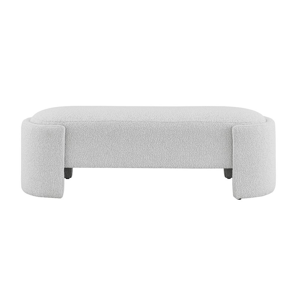 Buy farmhouse furniture Felicia Fabric Bench - Modern Cottage Farmhouse Furniture