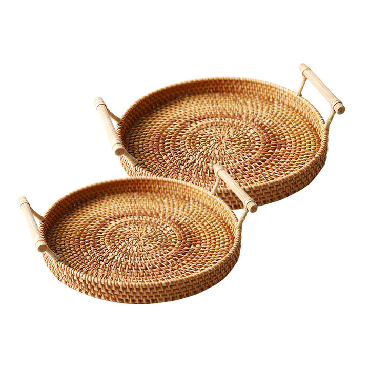 Buy farmhouse furniture Crosia | Handwoven Mediterranean Woven Storage Baskets - Modern Cottage Farmhouse Furniture