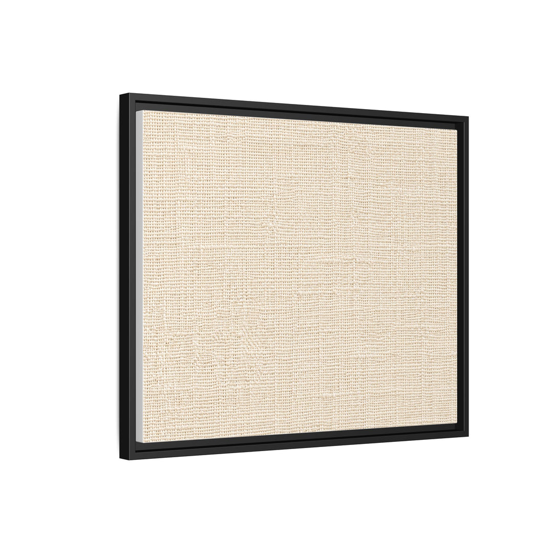 Woven Art Sage &amp; Cream Framed Canvas Wall Art