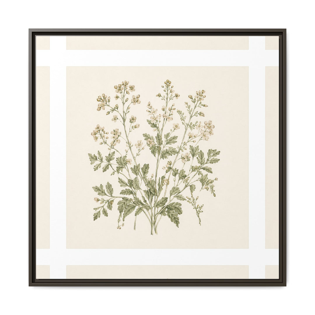 Sage &amp; Cream Framed Canvas Wall Art