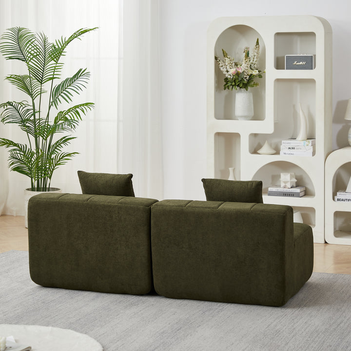 Buy farmhouse furniture The Valencia • European Farmhouse Olive Green Vista Sofa Sectional Couch - Modern Cottage Farmhouse Furniture