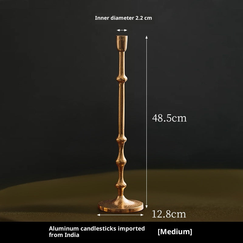 Buy farmhouse furniture Tall Elegant Mediterranean European Candlestick Holder - Modern Cottage Farmhouse Furniture