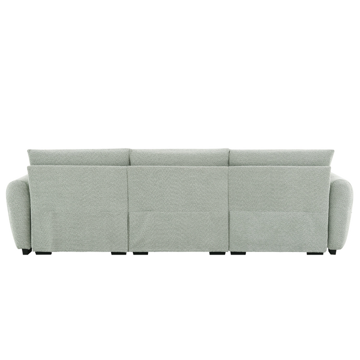 Buy farmhouse furniture The La Riviera Modular Mediterranean Sectional Sofa with Movable Ottoman - Modern Cottage Farmhouse Furniture