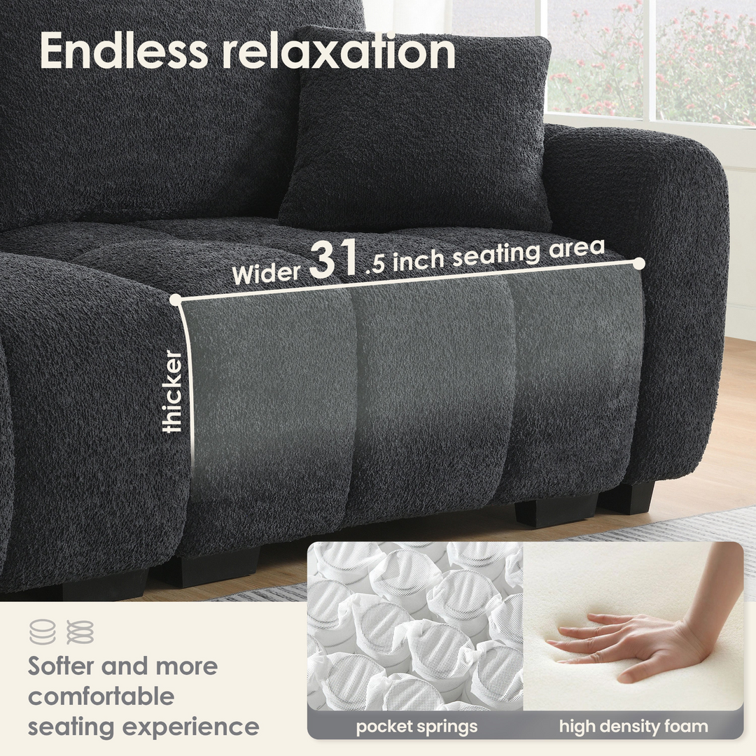 Buy farmhouse furniture The La Riviera Modular Mediterranean Sectional Sofa with Movable Ottoman - Modern Cottage Farmhouse Furniture