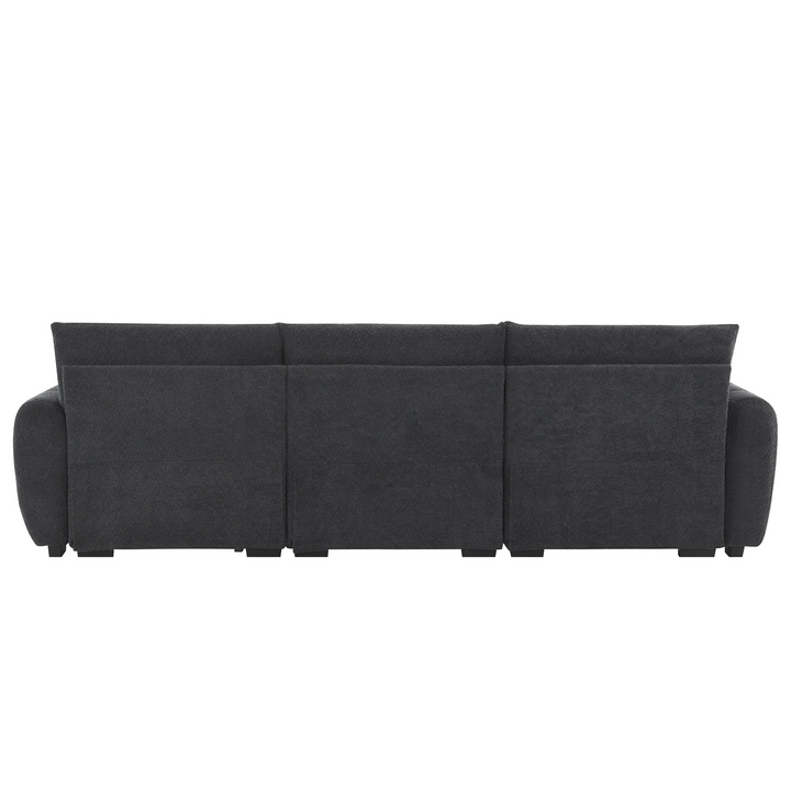Buy farmhouse furniture The La Riviera Modular Mediterranean Sectional Sofa with Movable Ottoman - Modern Cottage Farmhouse Furniture