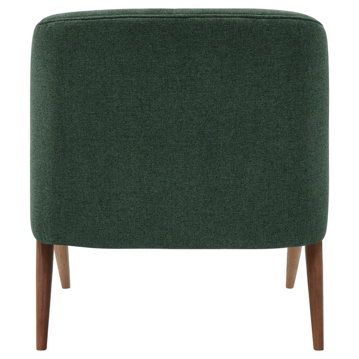 Buy farmhouse furniture Florence Mediterranean Contemporary Fabric Accent Chair – Brown Legs - Modern Cottage Farmhouse Furniture