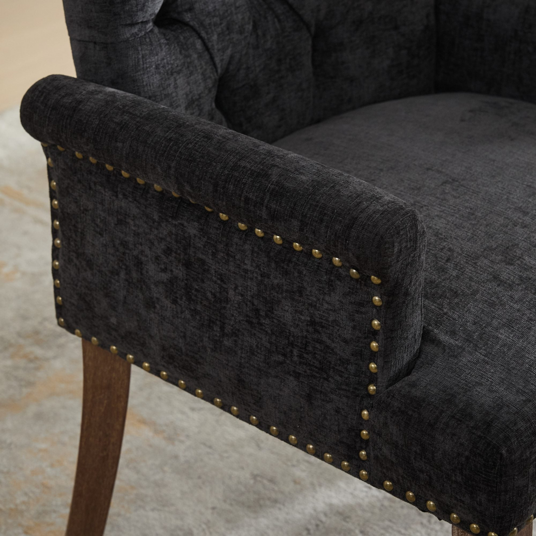 Buy farmhouse furniture Capri Minimal Upholstered Mediterranean Contemporary Accent Chairs - Modern Cottage Farmhouse Furniture