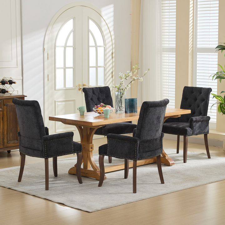 Buy farmhouse furniture Capri Minimal Upholstered Mediterranean Contemporary Accent Chairs - Modern Cottage Farmhouse Furniture