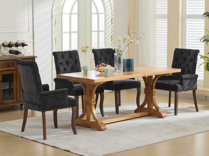 Buy farmhouse furniture Capri Minimal Upholstered Mediterranean Contemporary Accent Chairs - Modern Cottage Farmhouse Furniture