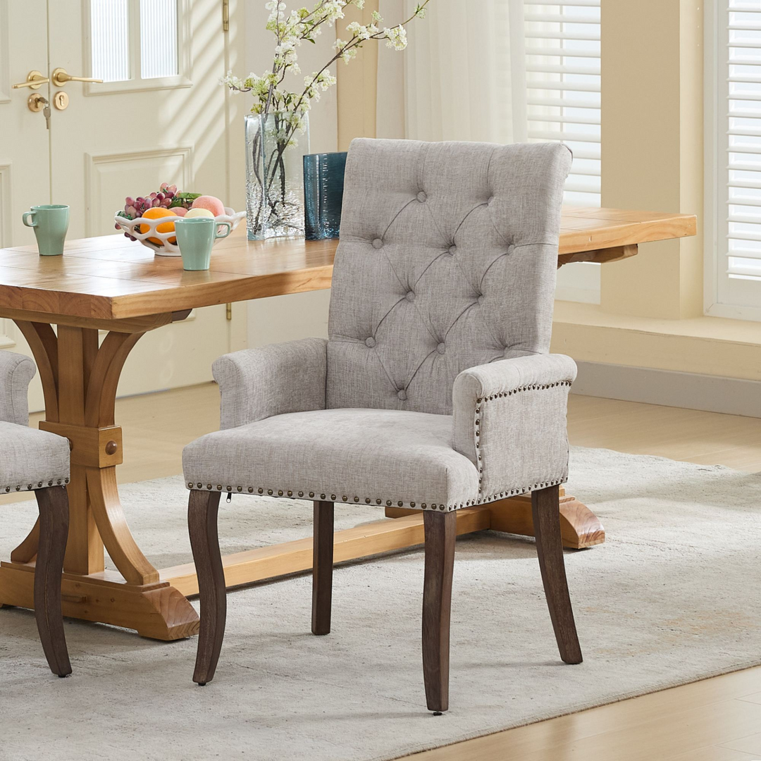 Buy farmhouse furniture Capri Minimal Upholstered Mediterranean Contemporary Accent Chairs - Modern Cottage Farmhouse Furniture