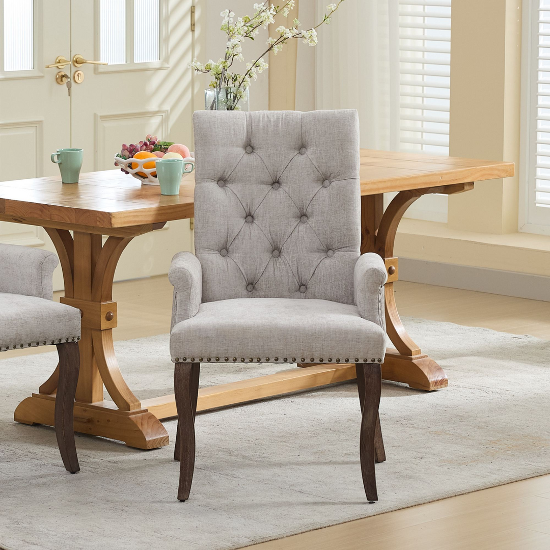 Buy farmhouse furniture Capri Minimal Upholstered Mediterranean Contemporary Accent Chairs - Modern Cottage Farmhouse Furniture