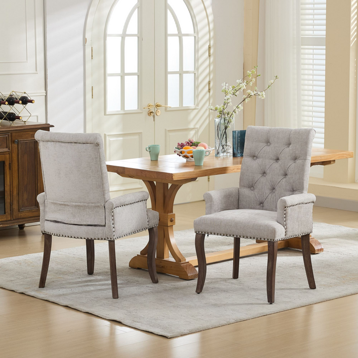 Buy farmhouse furniture Capri Minimal Upholstered Mediterranean Contemporary Accent Chairs - Modern Cottage Farmhouse Furniture