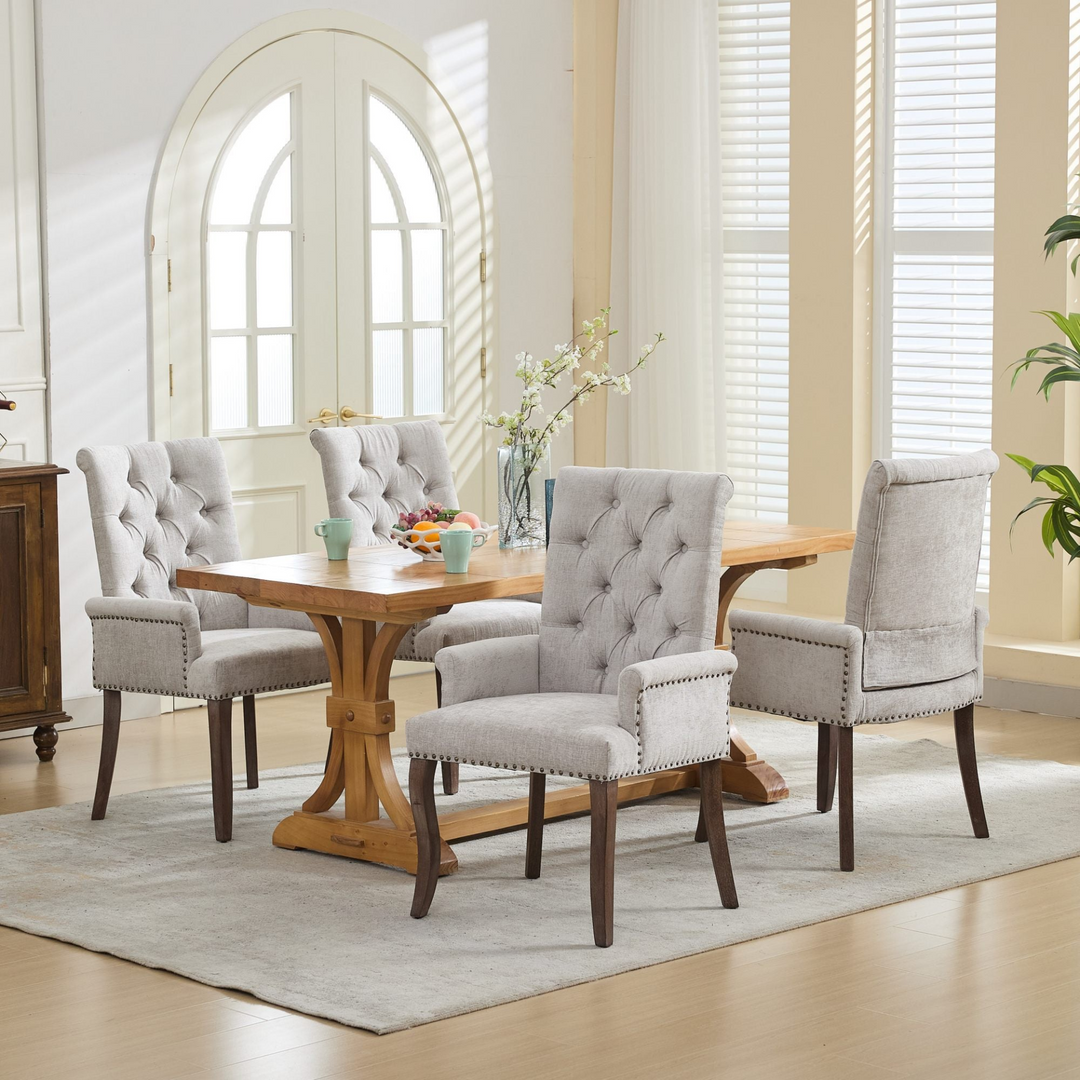 Buy farmhouse furniture Capri Minimal Upholstered Mediterranean Contemporary Accent Chairs - Modern Cottage Farmhouse Furniture