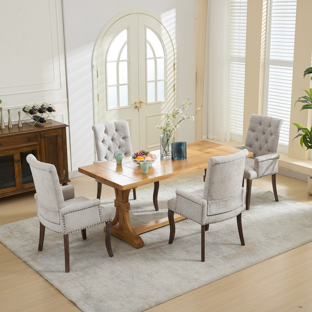 Buy farmhouse furniture Capri Minimal Upholstered Mediterranean Contemporary Accent Chairs - Modern Cottage Farmhouse Furniture