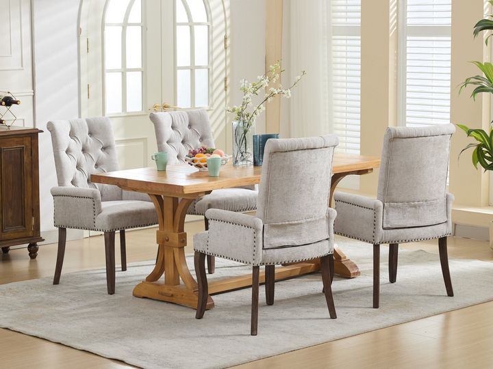 Buy farmhouse furniture Capri Minimal Upholstered Mediterranean Contemporary Accent Chairs - Modern Cottage Farmhouse Furniture