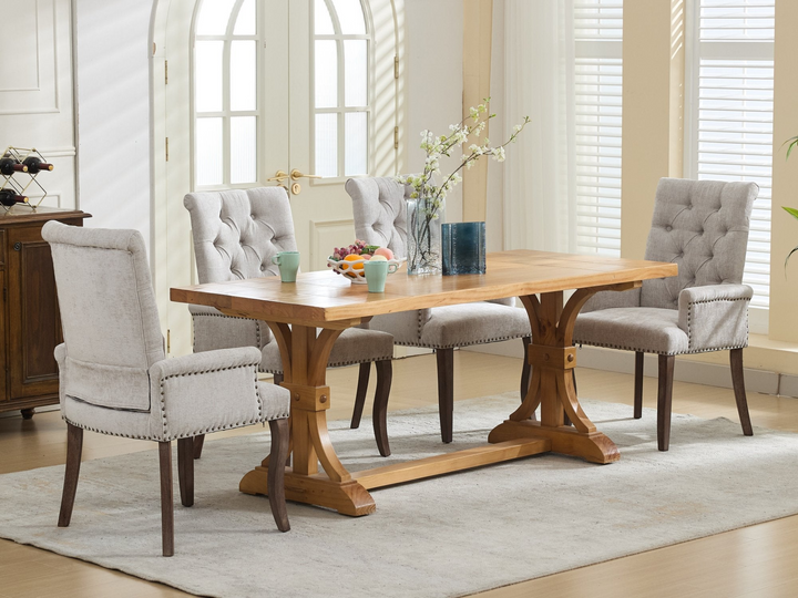 Buy farmhouse furniture Capri Minimal Upholstered Mediterranean Contemporary Accent Chairs - Modern Cottage Farmhouse Furniture