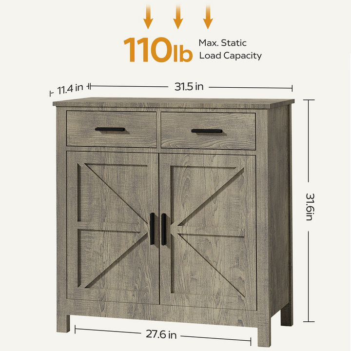 Buy farmhouse furniture Modern Farmhouse Foyer with 2 Drawers and 2 Doors for Versatile Home Organization - Modern Cottage Farmhouse Furniture