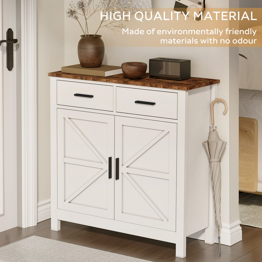 Buy farmhouse furniture Modern Farmhouse Foyer with 2 Drawers and 2 Doors for Versatile Home Organization - Modern Cottage Farmhouse Furniture