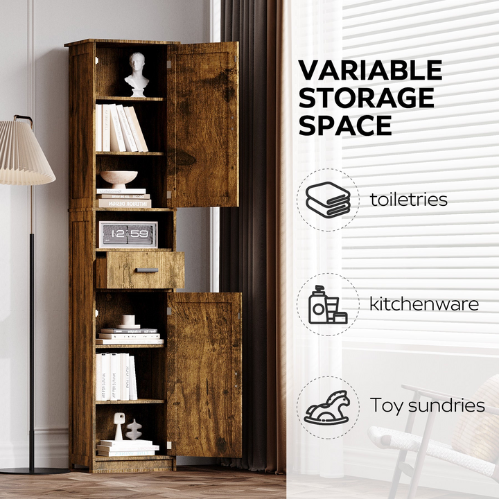 Buy farmhouse furniture Farmhouse Bathroom Storage Cabinet | Barn Doors, Narrow, 69" Tall - Modern Cottage Farmhouse Furniture