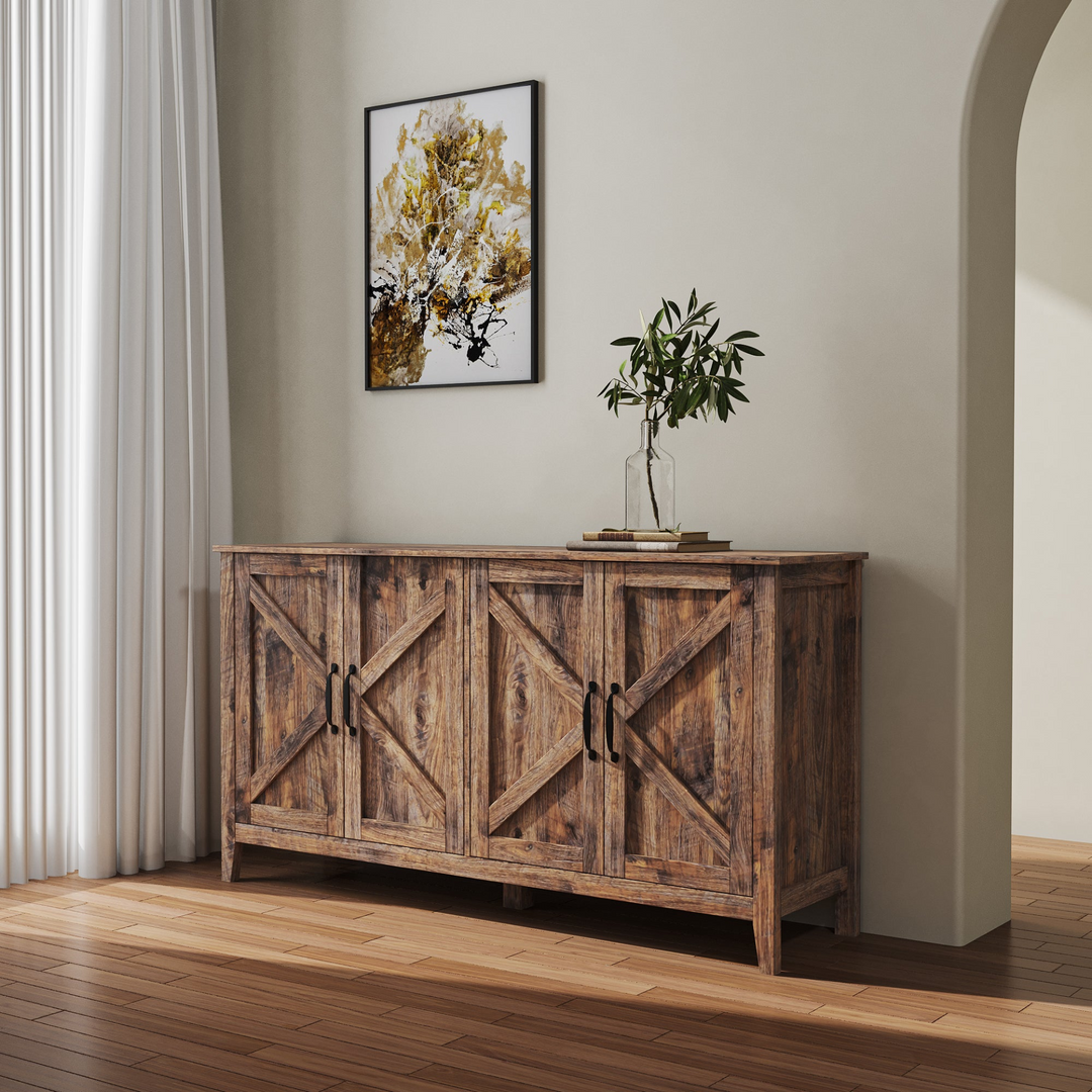 Buy farmhouse furniture Italian Brown Wooden Mediterranean Farmhouse Style Foyer Storage - Modern Cottage Farmhouse Furniture