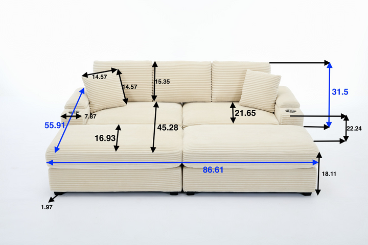Buy farmhouse furniture Prairie • Modern American Cottage Farmhouse Style Modular Sofa Bed Set - Modern Cottage Farmhouse Furniture