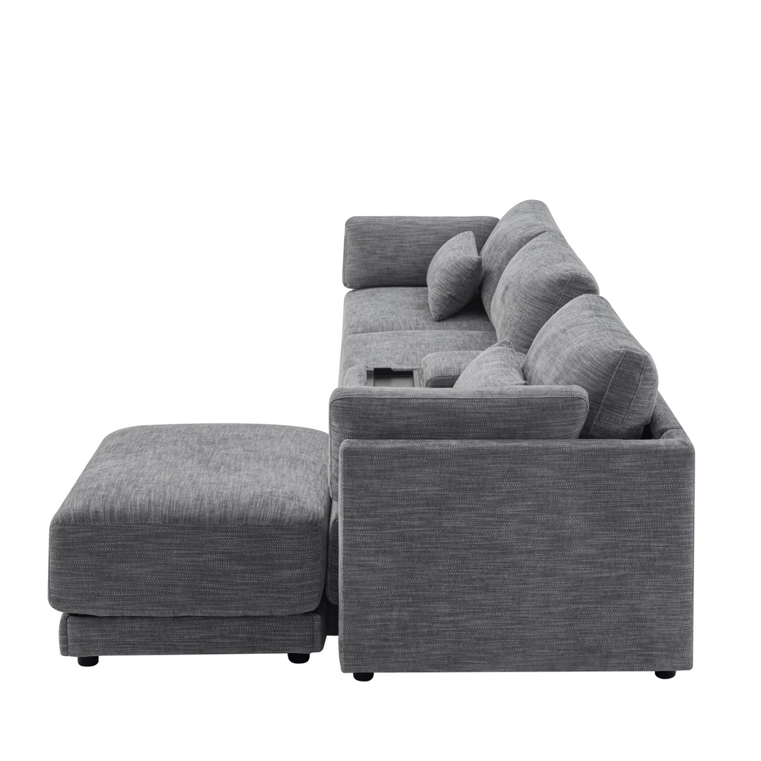 Buy farmhouse furniture Riviera Moderno L- Shape Contemporary Modern Mediterranean Estate Sofa Sectional - Modern Cottage Farmhouse Furniture