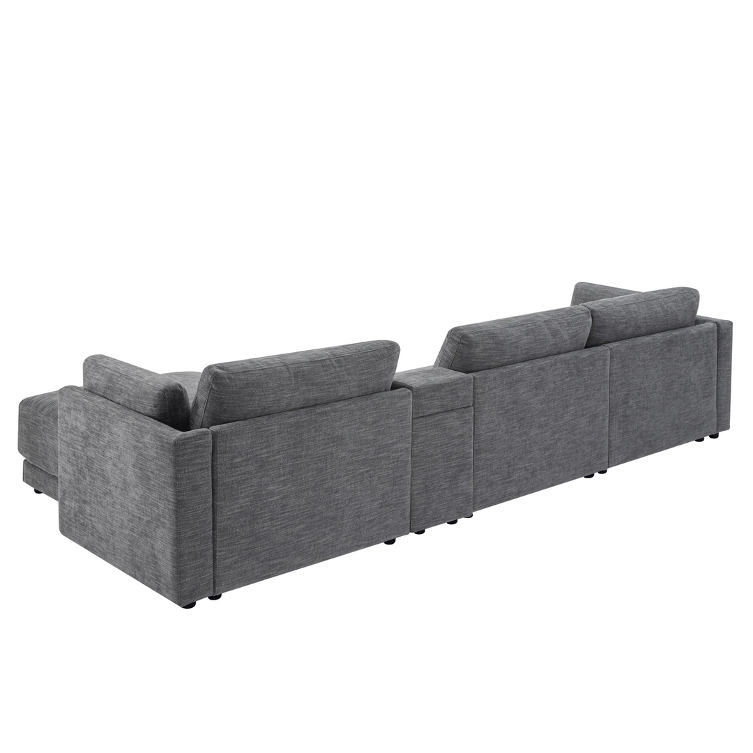 Buy farmhouse furniture Riviera Moderno L- Shape Contemporary Modern Mediterranean Estate Sofa Sectional - Modern Cottage Farmhouse Furniture