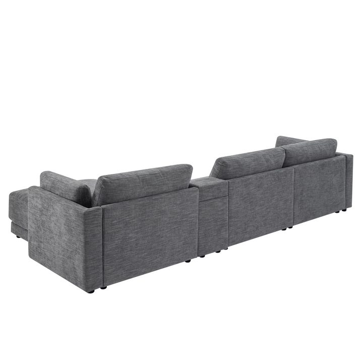 Buy farmhouse furniture Riviera Moderno L- Shape Contemporary Modern Mediterranean Estate Sofa Sectional - Modern Cottage Farmhouse Furniture