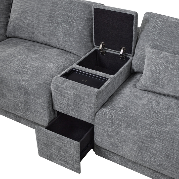 Buy farmhouse furniture Riviera Moderno L- Shape Contemporary Modern Mediterranean Estate Sofa Sectional - Modern Cottage Farmhouse Furniture