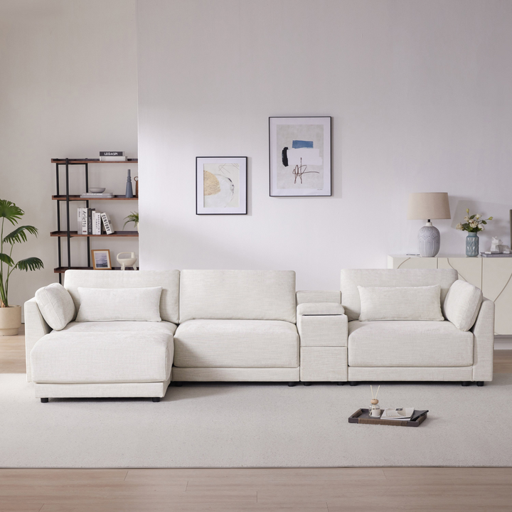 Buy farmhouse furniture Riviera Moderno L- Shape Contemporary Modern Mediterranean Estate Sofa Sectional - Modern Cottage Farmhouse Furniture
