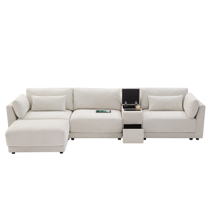 Buy farmhouse furniture Riviera Moderno L- Shape Contemporary Modern Mediterranean Estate Sofa Sectional - Modern Cottage Farmhouse Furniture