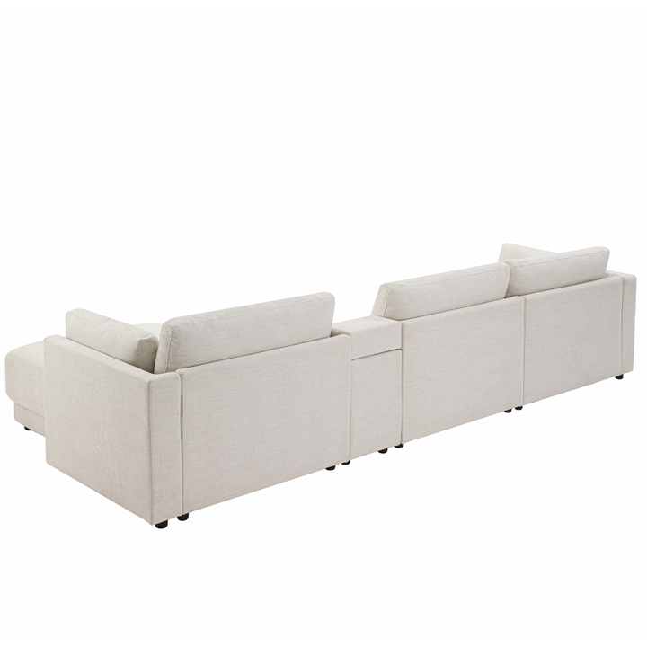 Buy farmhouse furniture Riviera Moderno L- Shape Contemporary Modern Mediterranean Estate Sofa Sectional - Modern Cottage Farmhouse Furniture