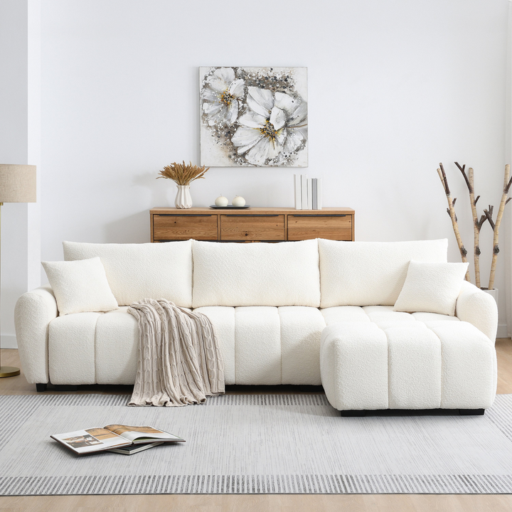 Buy farmhouse furniture Marbella Grande Mediterranean Modular Contemporary Lounge L-shape Sofa Sectional - Modern Cottage Farmhouse Furniture