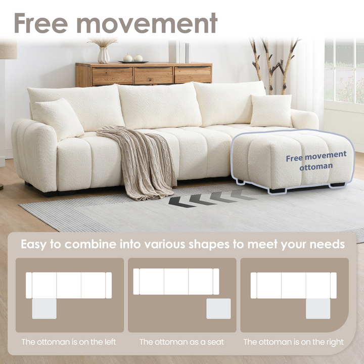 Buy farmhouse furniture Marbella Grande Mediterranean Modular Contemporary Lounge L-shape Sofa Sectional - Modern Cottage Farmhouse Furniture