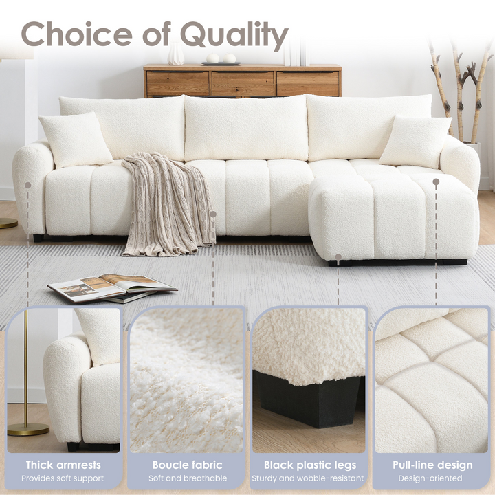 Buy farmhouse furniture Marbella Grande Mediterranean Modular Contemporary Lounge L-shape Sofa Sectional - Modern Cottage Farmhouse Furniture