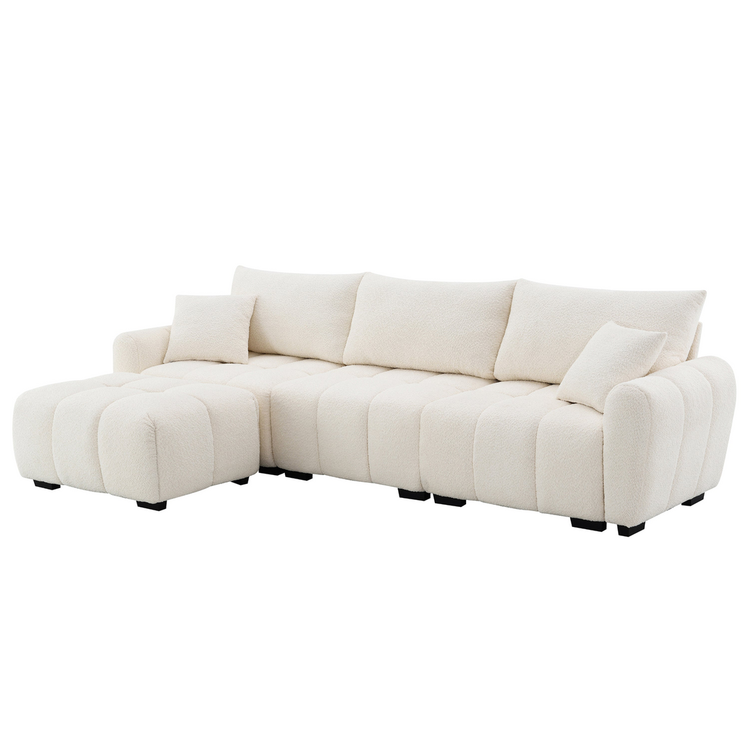 Buy farmhouse furniture Marbella Grande Mediterranean Modular Contemporary Lounge L-shape Sofa Sectional - Modern Cottage Farmhouse Furniture