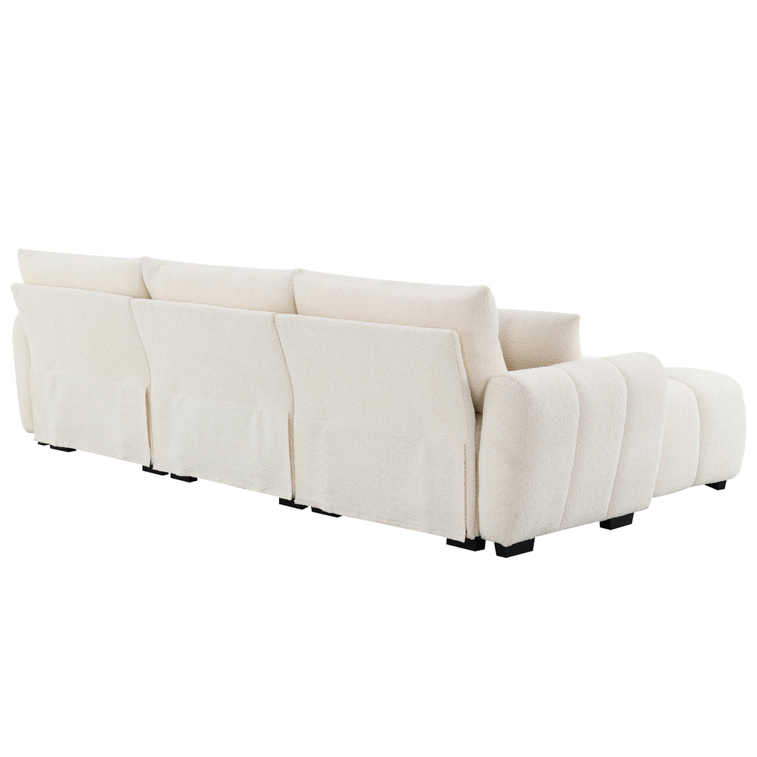 Buy farmhouse furniture Marbella Grande Mediterranean Modular Contemporary Lounge L-shape Sofa Sectional - Modern Cottage Farmhouse Furniture