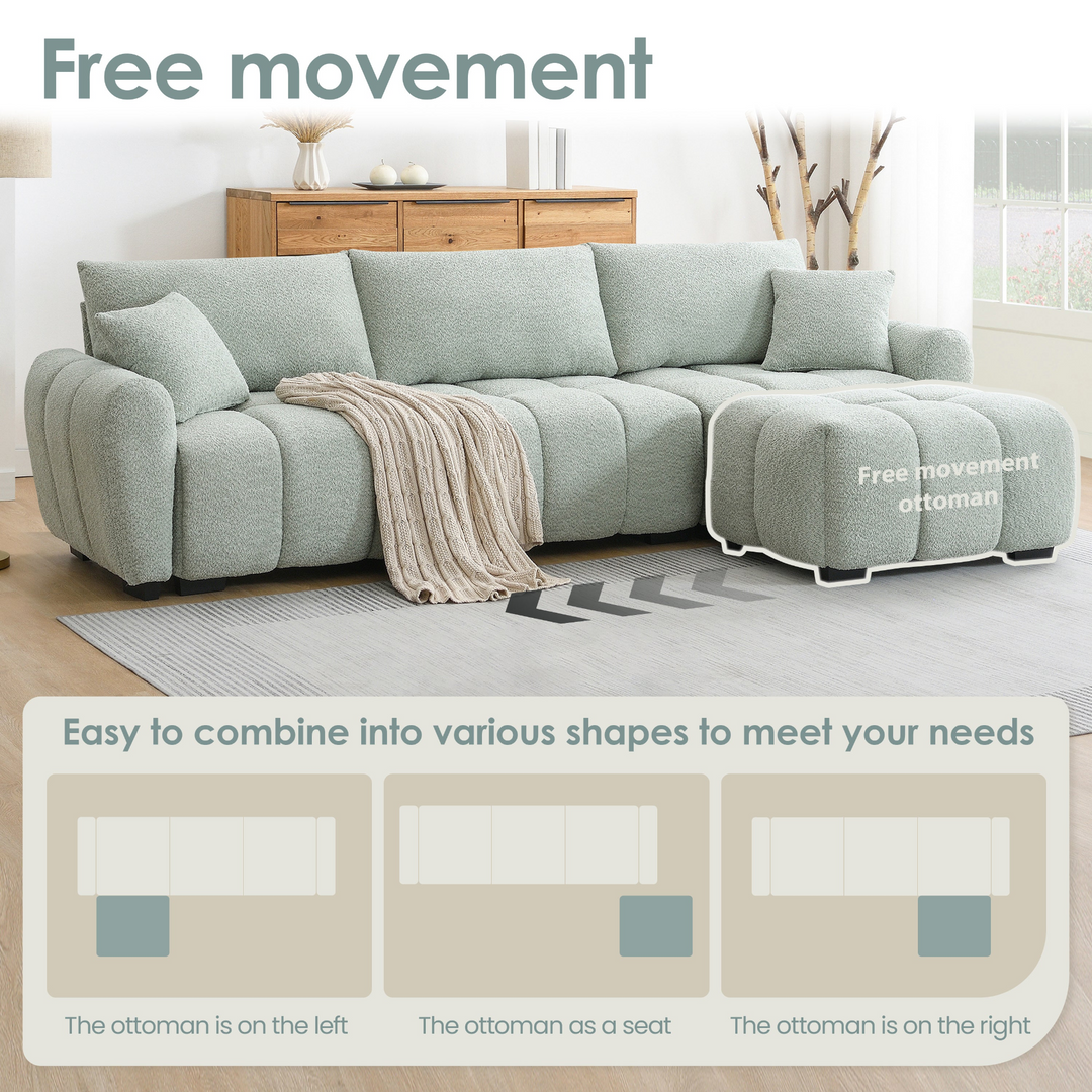 Buy farmhouse furniture Marbella Grande Mediterranean Modular Contemporary Lounge L-shape Sofa Sectional - Modern Cottage Farmhouse Furniture