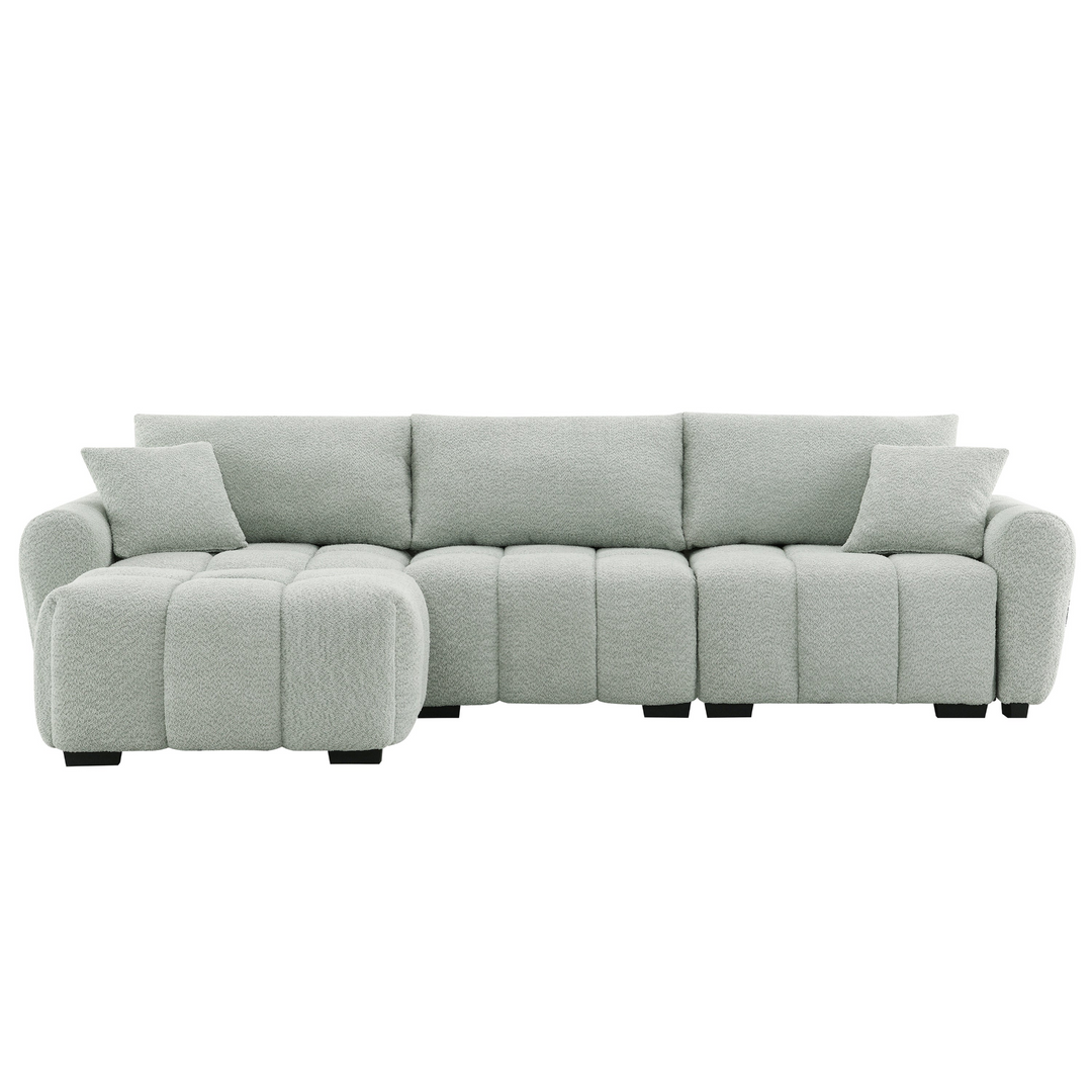 Buy farmhouse furniture Marbella Grande Mediterranean Modular Contemporary Lounge L-shape Sofa Sectional - Modern Cottage Farmhouse Furniture