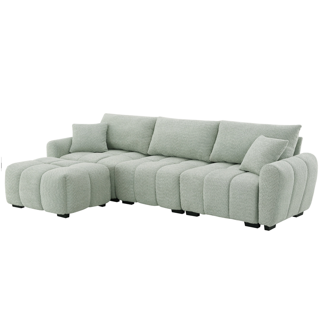 Buy farmhouse furniture Marbella Grande Mediterranean Modular Contemporary Lounge L-shape Sofa Sectional - Modern Cottage Farmhouse Furniture