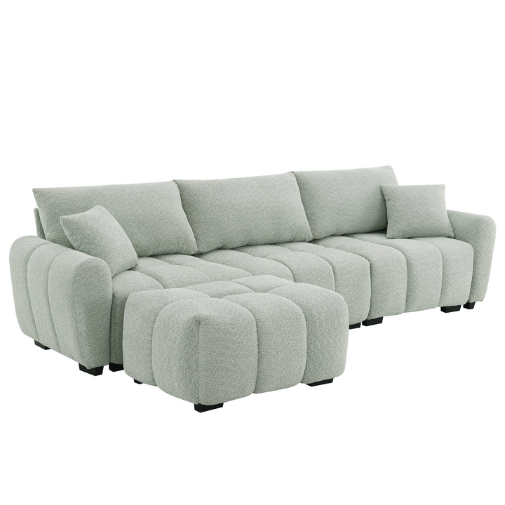 Buy farmhouse furniture Marbella Grande Mediterranean Modular Contemporary Lounge L-shape Sofa Sectional - Modern Cottage Farmhouse Furniture