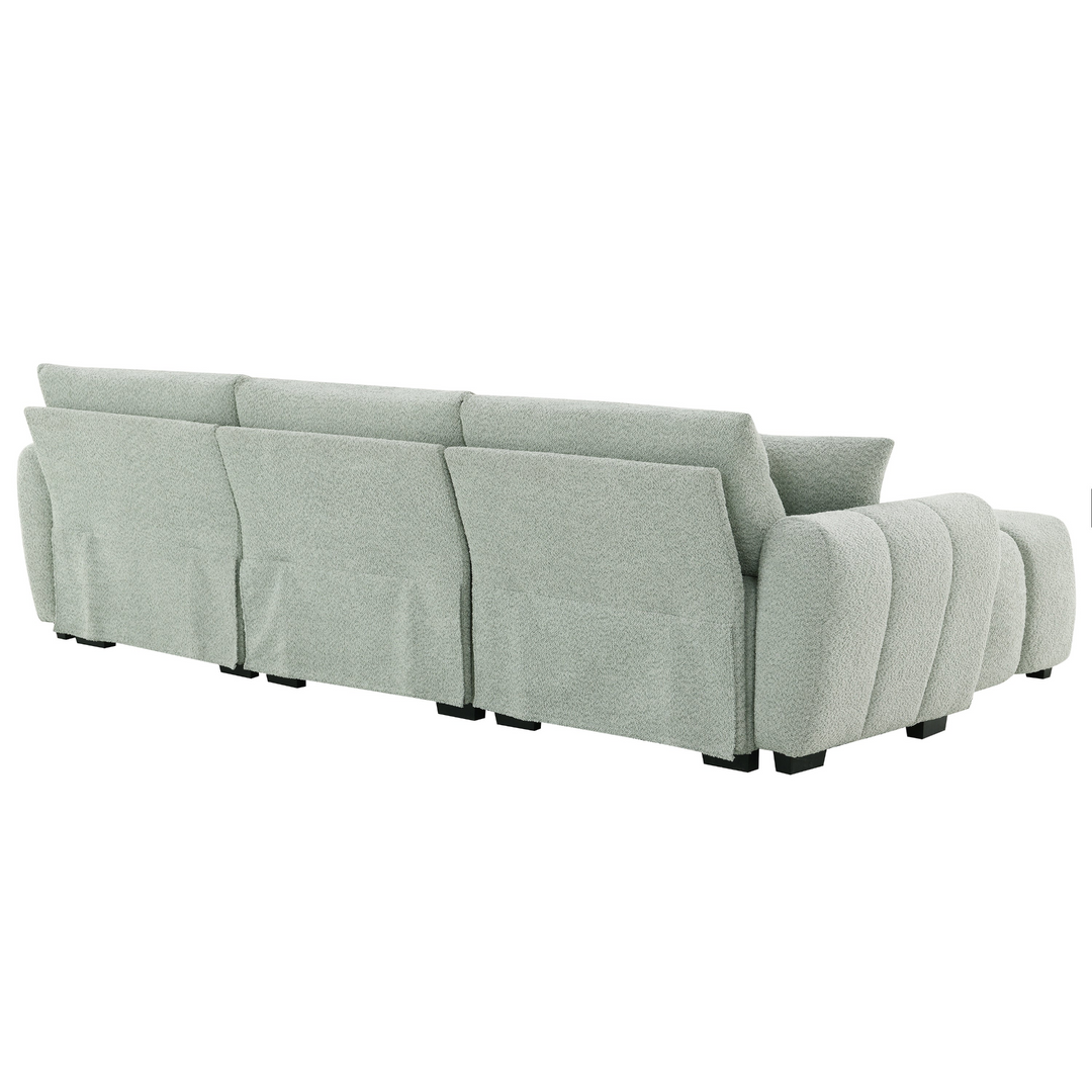 Buy farmhouse furniture Marbella Grande Mediterranean Modular Contemporary Lounge L-shape Sofa Sectional - Modern Cottage Farmhouse Furniture