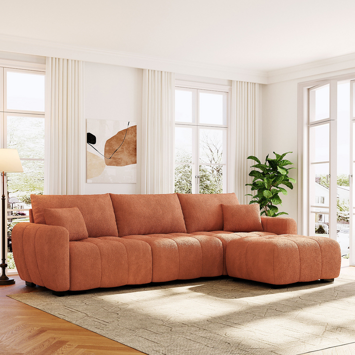Buy farmhouse furniture Marbella Grande Mediterranean Modular Contemporary Lounge L-shape Sofa Sectional - Modern Cottage Farmhouse Furniture