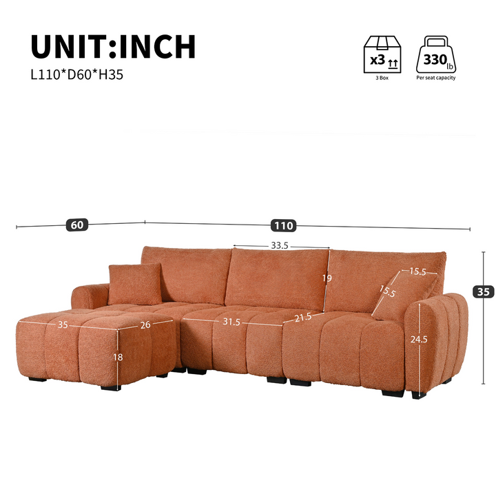 Buy farmhouse furniture Marbella Grande Mediterranean Modular Contemporary Lounge L-shape Sofa Sectional - Modern Cottage Farmhouse Furniture