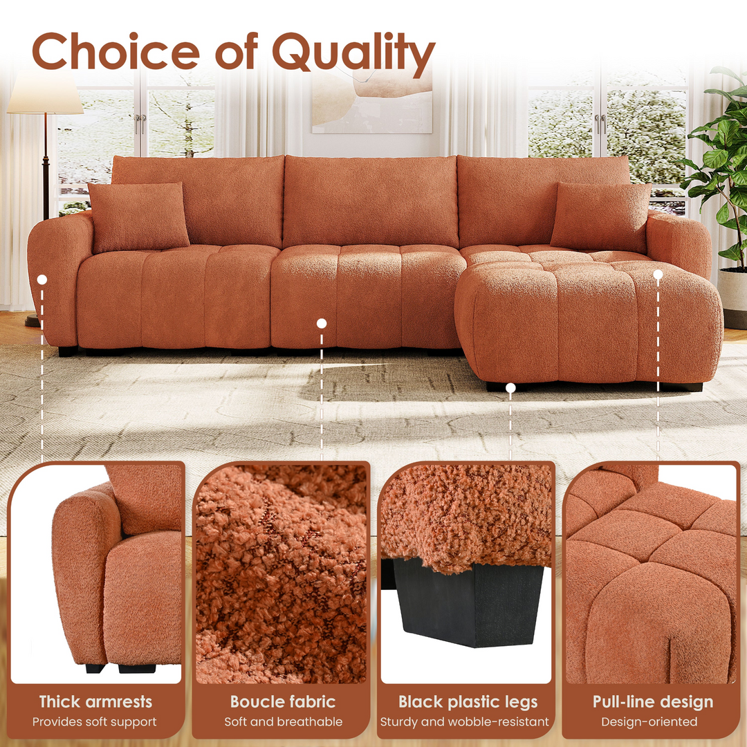 Buy farmhouse furniture Marbella Grande Mediterranean Modular Contemporary Lounge L-shape Sofa Sectional - Modern Cottage Farmhouse Furniture