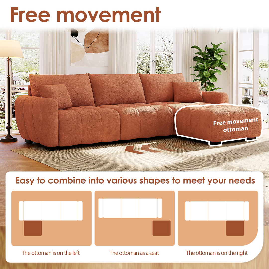 Buy farmhouse furniture Marbella Grande Mediterranean Modular Contemporary Lounge L-shape Sofa Sectional - Modern Cottage Farmhouse Furniture
