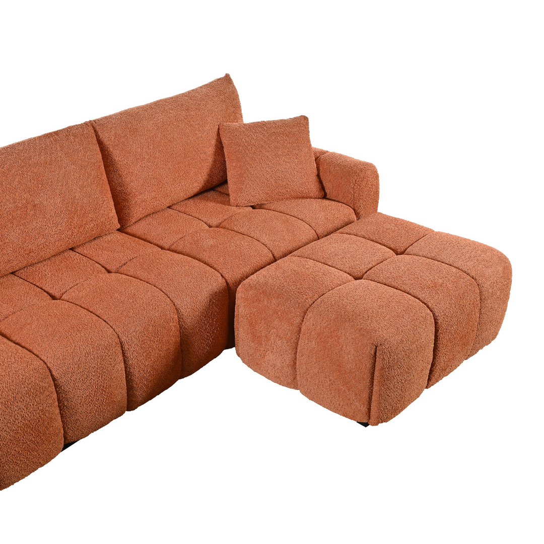 Buy farmhouse furniture Marbella Grande Mediterranean Modular Contemporary Lounge L-shape Sofa Sectional - Modern Cottage Farmhouse Furniture